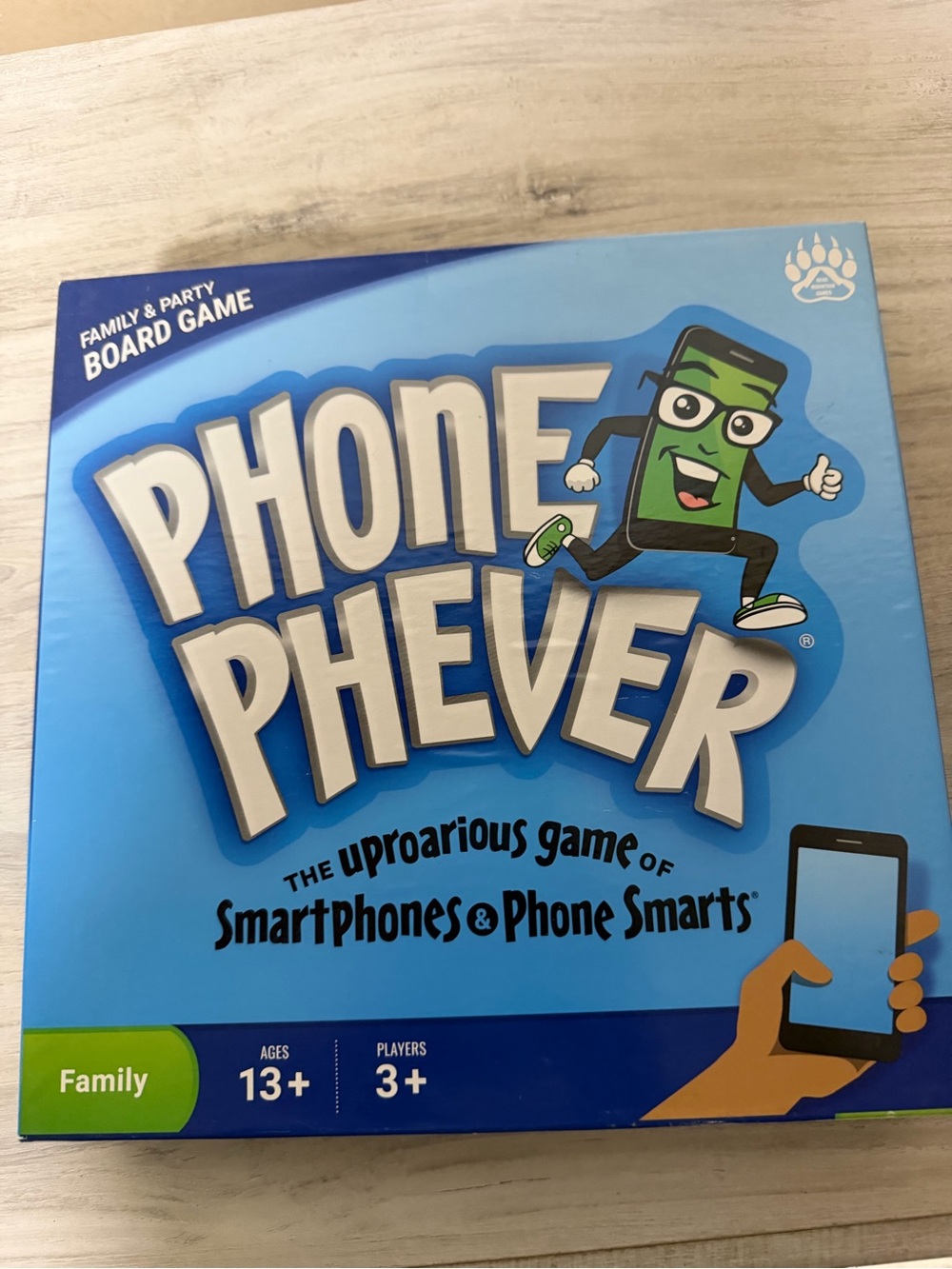 Phone Phever Family Board Game - Blue